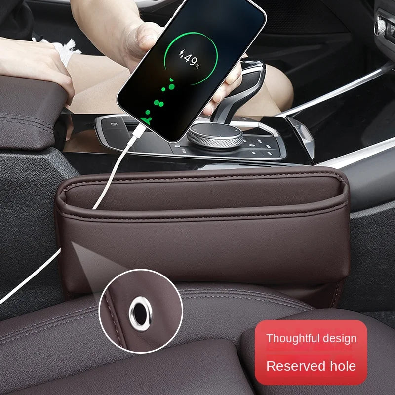 Car Seat Side Gap Filler Storage Large Capacity Organizer Case For Audi A7 A8 D3 D4 D5 Q2 Q3 8U F3 Q5 8R FY Q7 4L 4M Accessories
