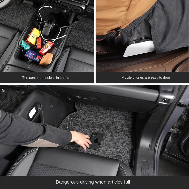Car Seat Side Gap Filler Storage Large Capacity Organizer Case For Audi A7 A8 D3 D4 D5 Q2 Q3 8U F3 Q5 8R FY Q7 4L 4M Accessories