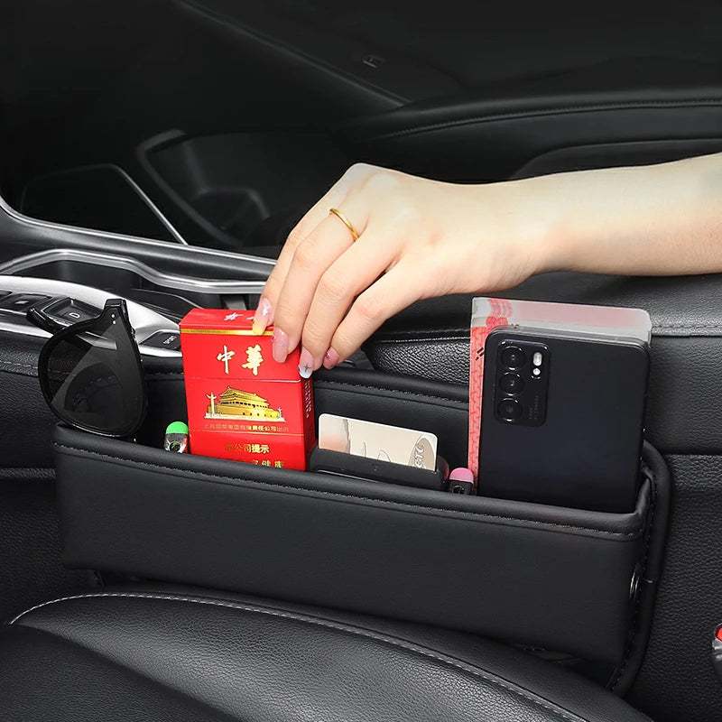 Car Seat Side Gap Filler Storage Large Capacity Organizer Case For Audi A7 A8 D3 D4 D5 Q2 Q3 8U F3 Q5 8R FY Q7 4L 4M Accessories